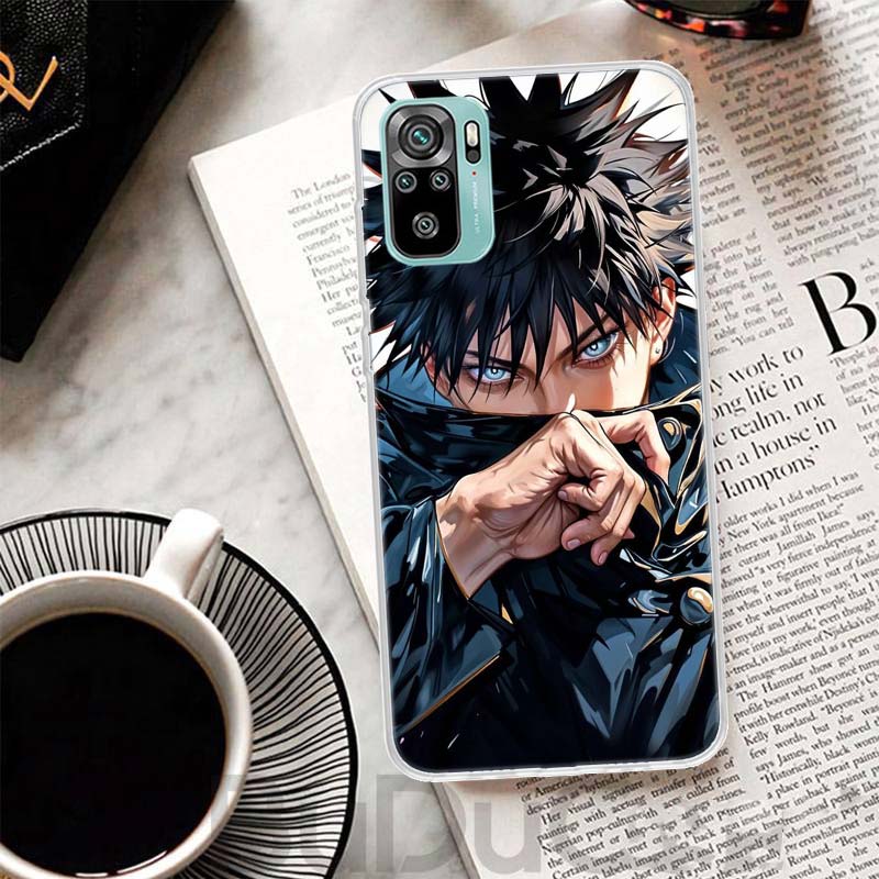 Kaisen J-Jujutsu Фушигуро Мегуми Чехол Для Xiaomi Redmi Note 14 13 12S 12 11 Pro Plus Чехол Для Телефона 11S 10S 10 11E 11T + 9S 9 Prin