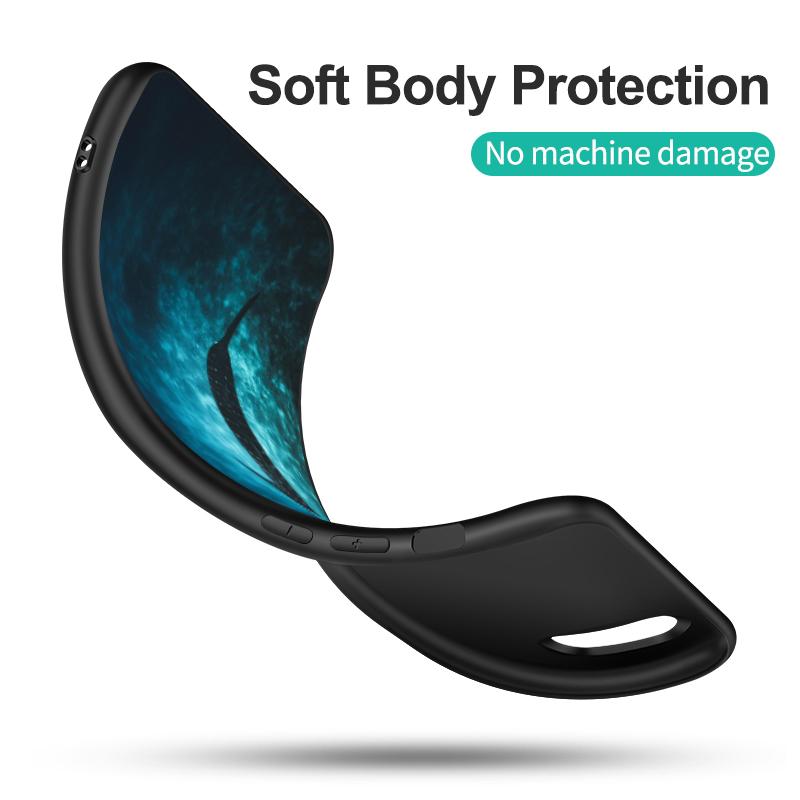 Черный ТПУ чехол для Vivo Y01 Y2 Y12S Y12A Y50 Y15 Y15A Y15S Y17 Y3 Y11 Y50 Y50T Y51S 2019 2020 5G китовая акула