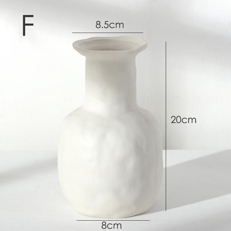 20 см белая керамическая ваза для цветов, центральный элемент стола, украшение для дома, минимализм, ваза, гидропонный контейнер, горшок