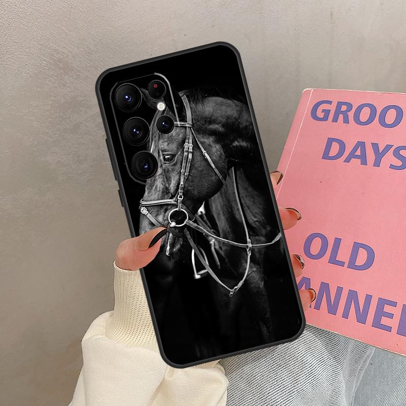 Доминирующий Крутой Чехол с Лошадью Для Samsung Galaxy S25 Ultra S20 S21 S22 S23 S24 Ultra S9 S10 Plus S25 FE Чехол Coque