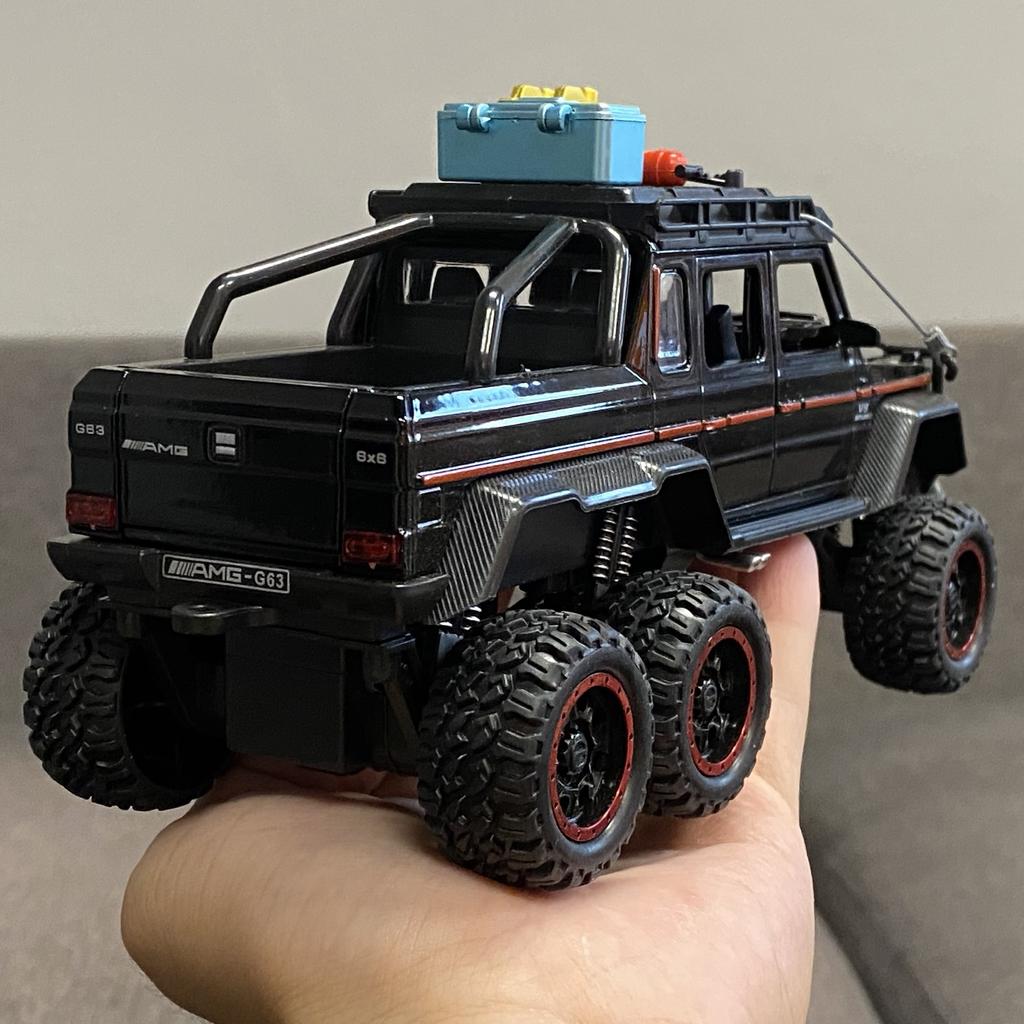 1:24 Benz G63 6*6 Adventure Edition Off Road SUV Alloy Metal Diecast Model Car Indoor Simulation Ornaments Birthday Gifts Friend