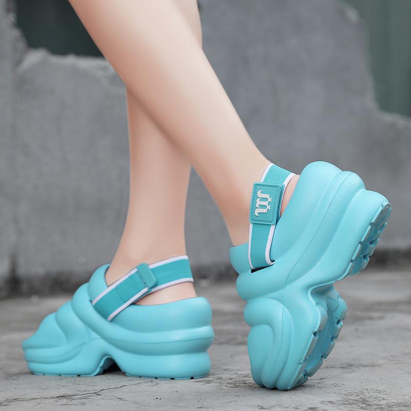 Летние женские сандалии, женские сабо на толстой подошве, мягкая обувь на сухой танкетке из ЭВА, пляжные сандалии, домашние тапочки, размеры 35–41