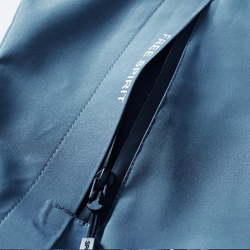 Men's Casual Jacket Spring and Autumn Thin Loose Hooded Mid-Quick Drying Dad Jacket