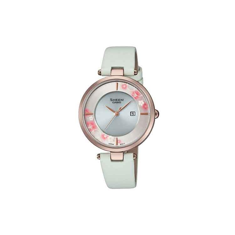 Casio Женские часы SHEEN Серебристые SHS-C110CGL-7AUPFH