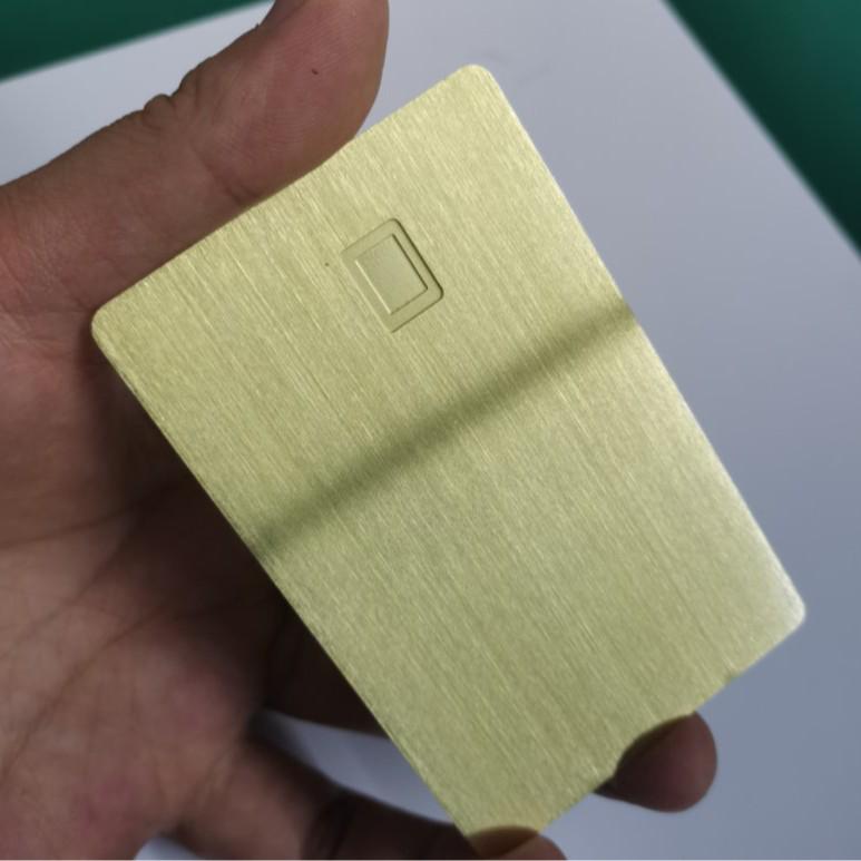 Premium 24K Gold-Plated 304 Stainless Steel Credit Card with IC Chip & Magnetic Stripe