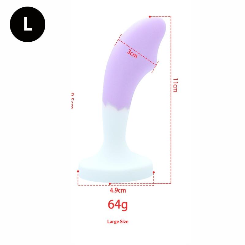 Silicone Anal Dilatancy Dildos Adult Sex Toys Anal Plug G-point Massage Gem Crystal Base Butt Plug Anal Masturbation Stimulator