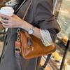 New High-end Baguette Underarm Bag Shoulder Bag Large Capacity Genuine Leather Women's Crossbody Bag Retro