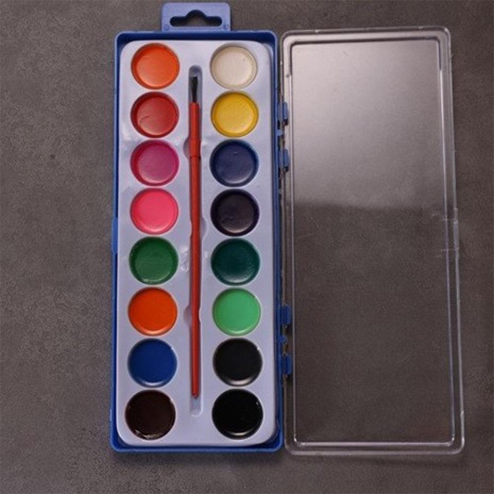 With Water Brush Pen Watercolor Paint Palette 8/12/16 Colors Water Color Paints  for Party Favor