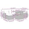 VidaXL Salon de jardin avec coussins 7 pcs gris résine tressée 3327287