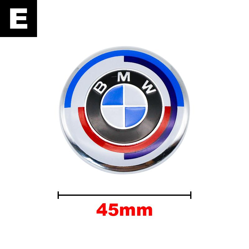 LKCW9 4.5cm Steering Wheel Emblem Sticker Steering Wheel Center Sticker For BMW E46 E90 F30 F20 F10 G20 G30 X1 X3 X5 M Interior Logo