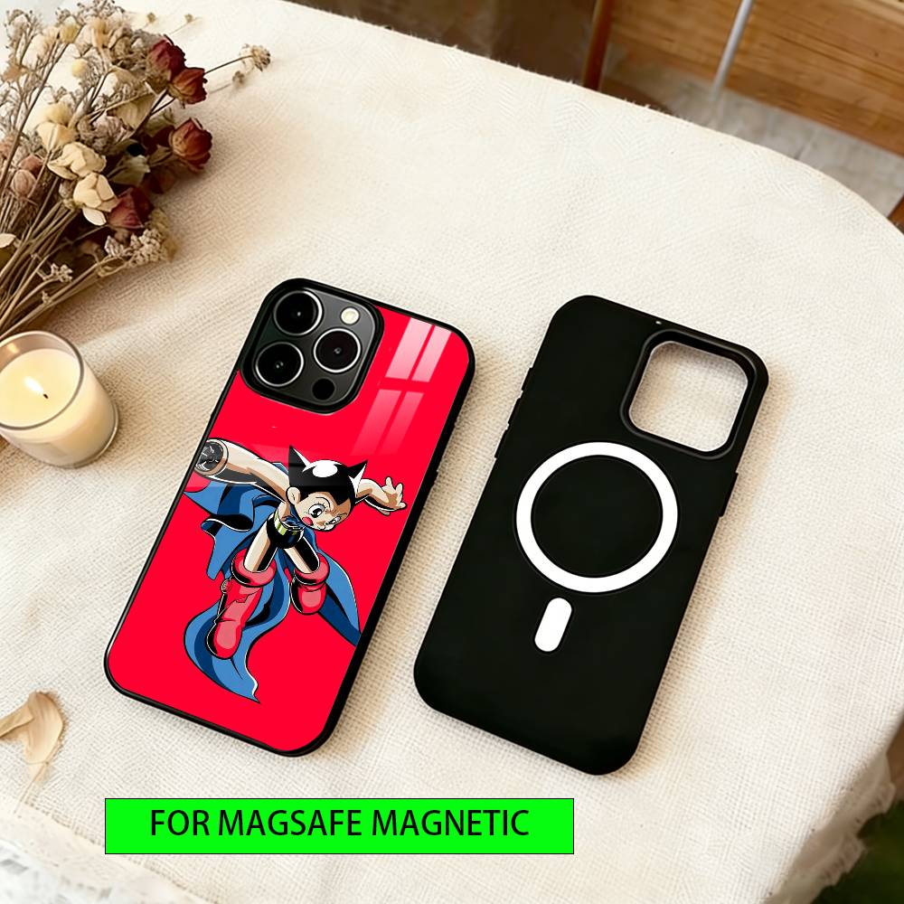Astro Boy Phone Case Magnetic with Magsafe Wireless Charging For iPhone17,16,15,14,13,12,11 Plus,Pro