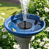 Solar-Powered Automatic Fountain , for Blue Bird Bath for Gardens, Ponds, Fish Tanks & Outdoor for Continuous Water Flow, Bird Bathing
