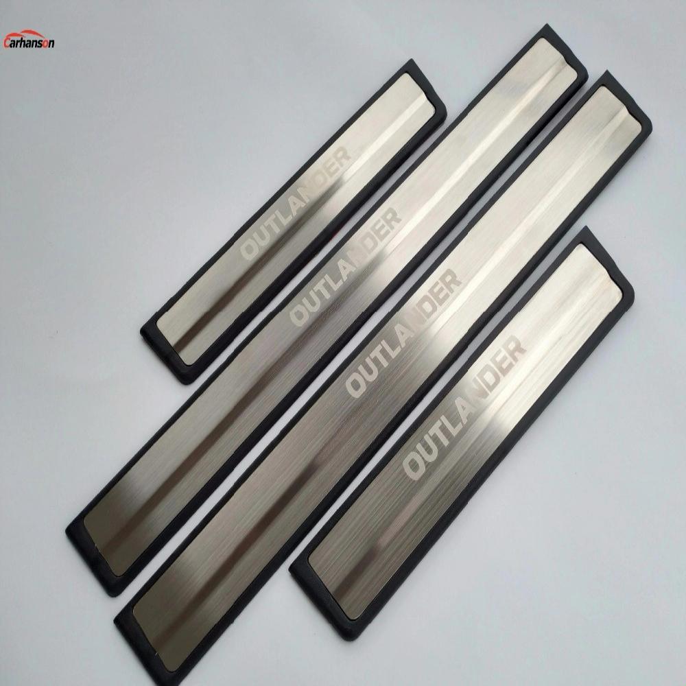 Автомобильные аксессуары Стайлинг для Mitsubishi Outlander порога из нержавеющей стали протектор накладка авто наклейка 2013