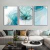 Modern Abstract Flowers, Canvas, Painting, Posters, Printers, Ink and Laundry, Golden Wall Painting for Living Room, Bedroom, Decor, Cuadros
