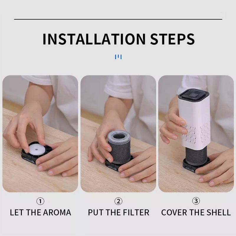 Очиститель воздуха Отрицательные ионы HEPA-фильтр USB Прямое подключение Очиститель Удаление Формальдегида Удаление Запаха Для Дома Офиса Автомобиля