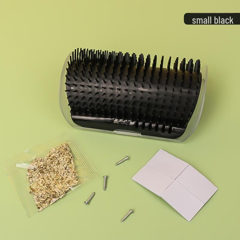 Cat Scratching Corner: Self-Grooming & Hair Removal Brush with Catnip
