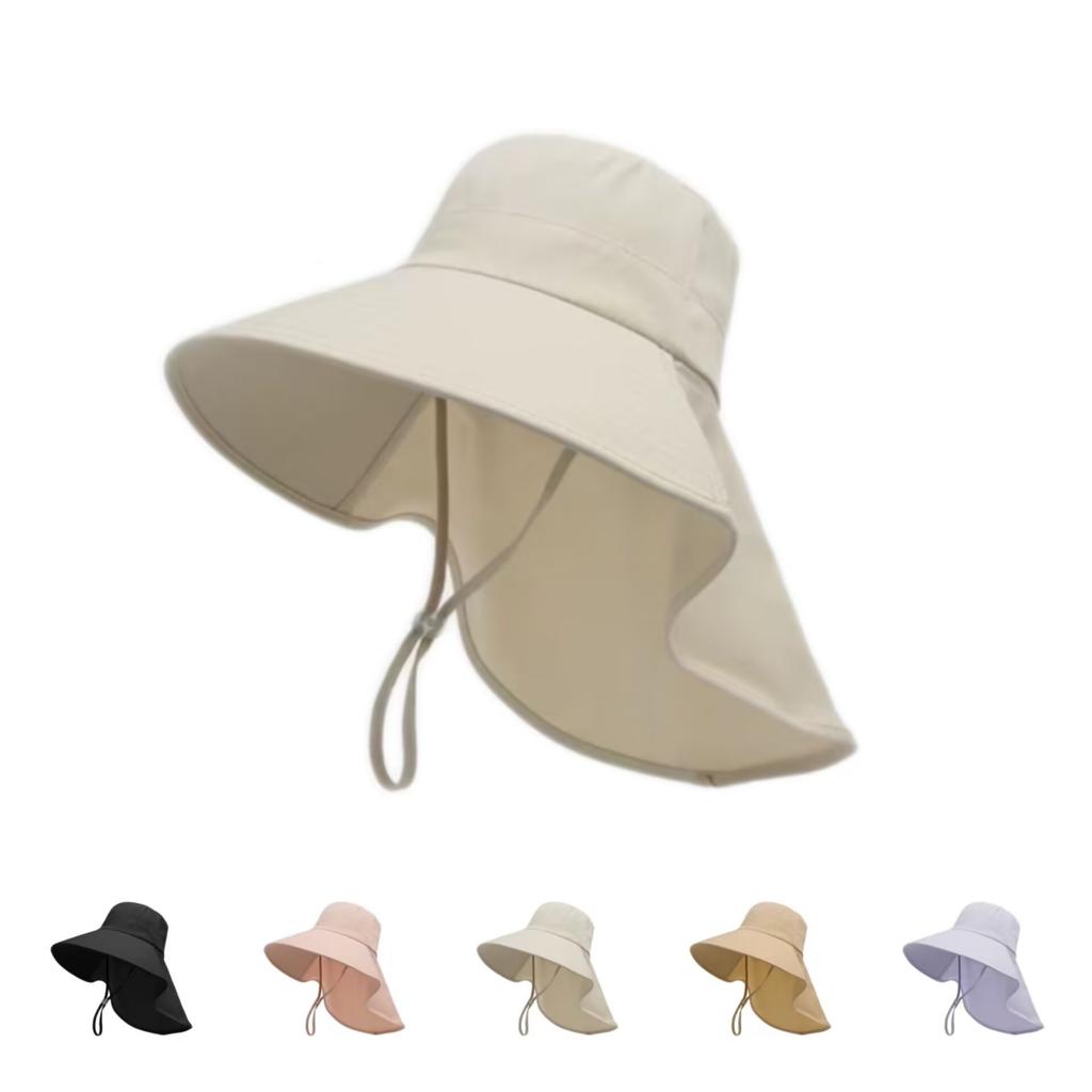 New hat sun protection summer brim cover outdoor shawl bucket hat sun hat ultraviolet sun hat