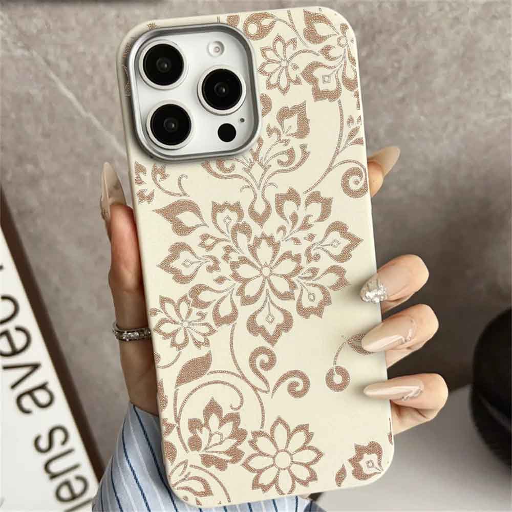 Чехлы для мобильных телефонов с цветочным принтом, кожаный силиконовый чехол для iPhone, Xiaomi, Samsung, противоударный чехол для телефона с защитой от царапин