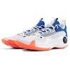 Li Ning WOW 10 ТПУ Нескользящие Износостойкие Низкие Баскетбольные Кроссовки Мужские Белый Синий Красный ABAS083-39