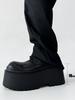 Fashion NEW 2024 Casual Design Men Same Platform Goth Punk Style Lace-up Big Head Muffin Bottom Subcultural Leather Shoes 10cm