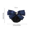 Ribbon Pearls Crochet Bun Net Bun Snood Lace Hair Net Detachable Bow Snood Spring Clip  Bank