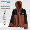 Jeanswest Men's 2025 Spring Hooded Windproof Water-Repellent Outdoor Jacket