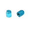 MOTO BASE Motorcycle Air Valve Cap | MBAP-AVC-03 | Blue (Hexagon Type)