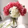 Silk Flower Artificial Flowers 10 Colors Hydrangea Bouquet Exquisite Fake Flower  Home Ornament