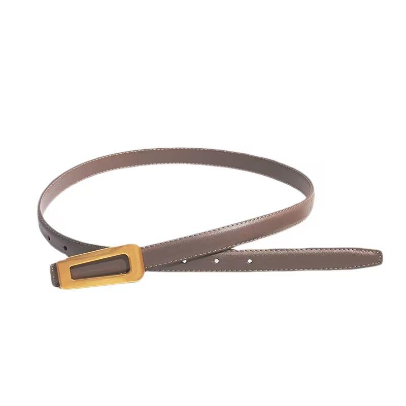 Women's Genuine Leather Belt - Retro, Versatile & Stylish for Jeans or Dresses