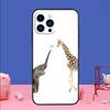 Cute Cartoon Giraffe Phone Case For iPhone 17 Air 16 15 14 11 12 13 Pro Max 13 mini 15 16 Plus 16e Bumper Cover