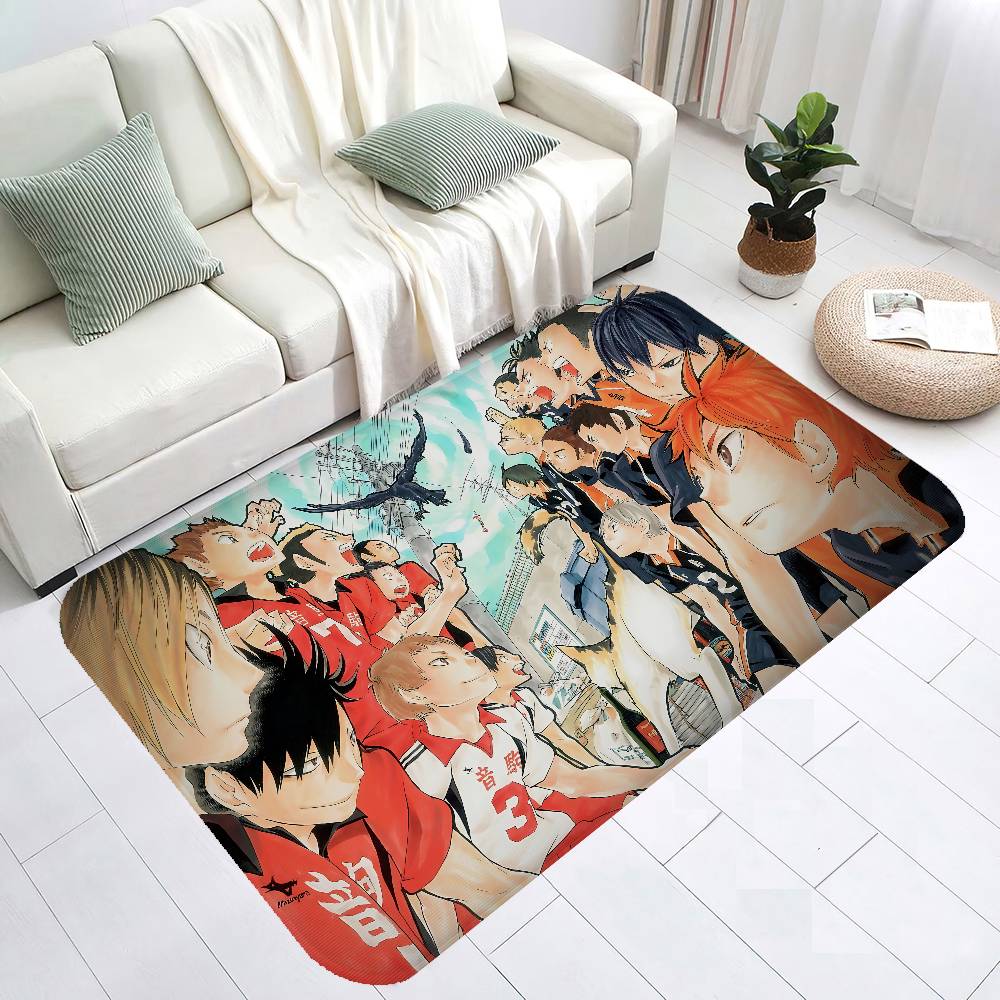 Haikyuu Anime Kitchen Mat Washable Non-Slip Living Room Sofa Chairs Area Mat Kitchen Toilet Rug