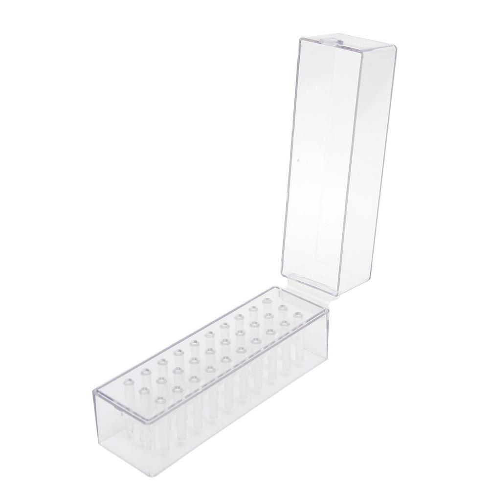 Dustproof Structure Nail Drill Bits Holder Stand Practical Storage For Daily Nail Art Tools