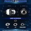 2.5inch LED Projector Lens 6000K 8000LM 110W Car Headlight H4 H7 9005 9006 Headlight Kit 2 Pack