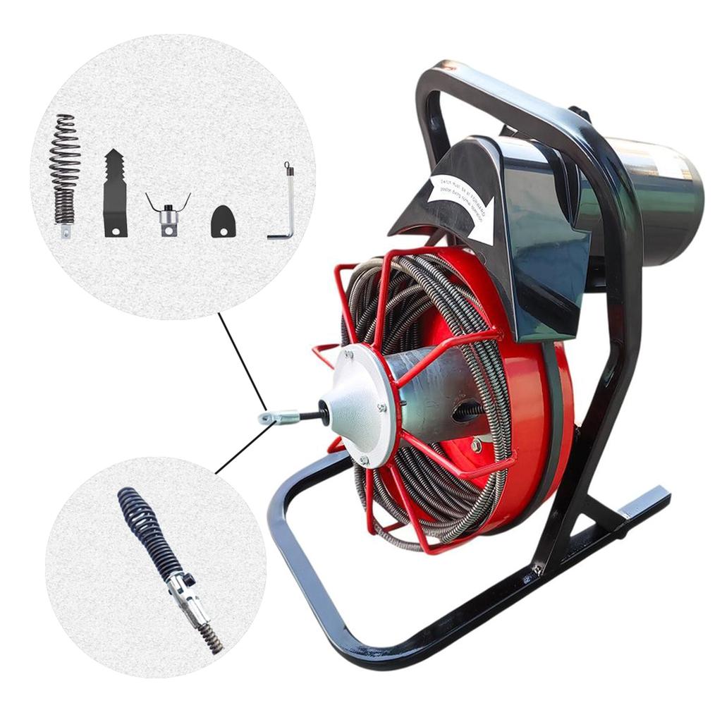5pc/Set Drain Auger Drain Snake Drill Attachment For Efficient Pipe Cleaning In 4-8Inch Pipe for VEVOR PioneerWorks
