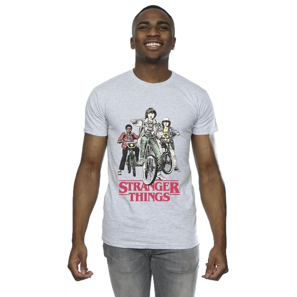 Netflix Mens Stranger Things Retro Bikers T-Shirt