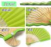 Nishikawa Shouroku Shoten UNEUNE Складной Специальный День Яркий Летний Складной Стильный Дизайн для Женщин Веер, В Коробке, Подарок Матери, Веер, (зеленый)