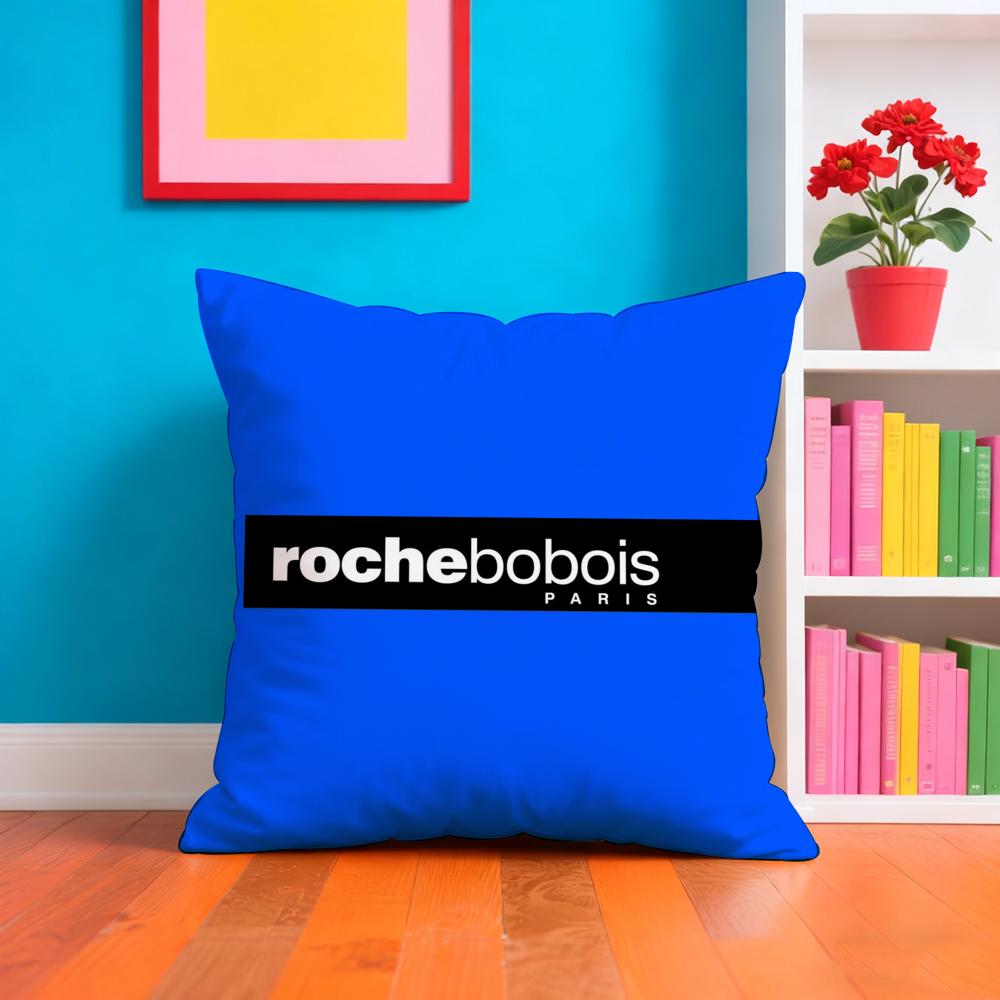 R-Roche Мода B-Bobois Наволочка Плюшевая Ткань Мягкая Двусторонняя Печатная Диванная Теплая Зимняя Домашний Подарок Наволочка
