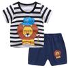 Summer Baby Boys Outfits Short Sleeve Cartoon Printing Casual Tops Printed Short Pants 2pcs Sport Suits