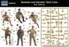 Master Box 1/35 Scale German Africa General Rommel and Headquarters Officers On Tanks, Plastic Model Kit (Set of 6) MB35061