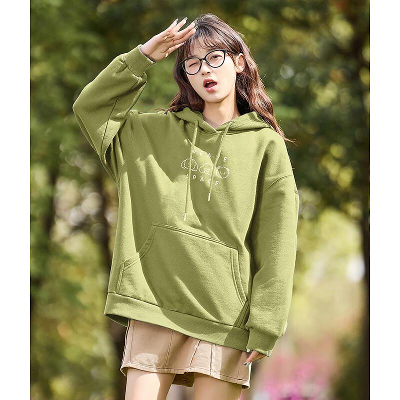 TonLion Women's 2025 Fall Hooded Cartoon Long Sleeve Sweatshirt