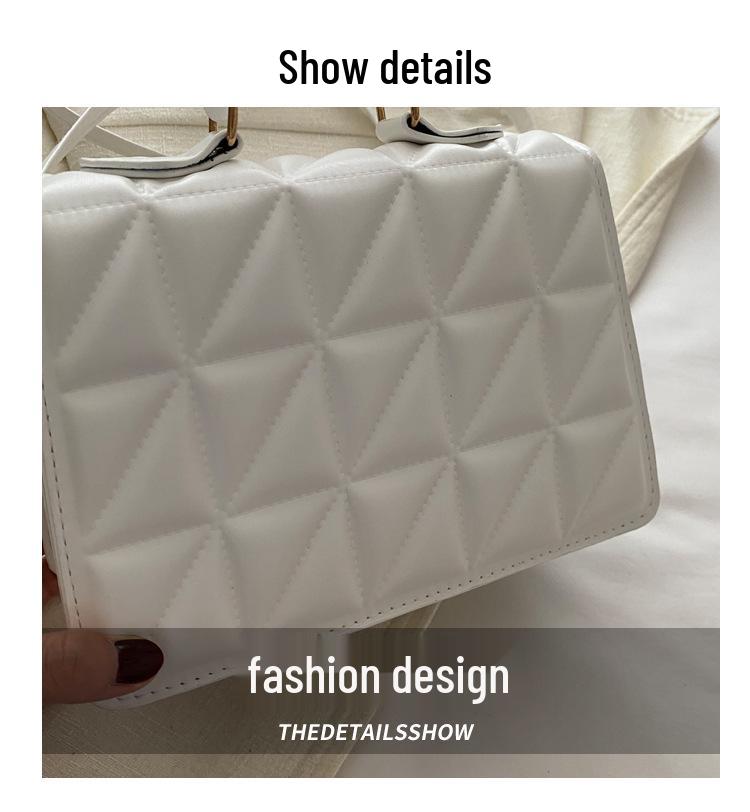 Однотонная женская сумка через плечо - Модная универсальная сумка на одно плечо сезона весна/лето 2024