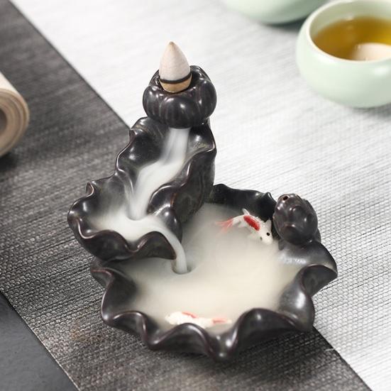 Красиво водопад курильница спокойные эмоции керамическое украшение