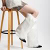 Теплые носки на осень и зиму, гетры из искусственного меха, чехлы на сапоги для женщин и девочек, модные термоноски, аксессуары для холодной погоды