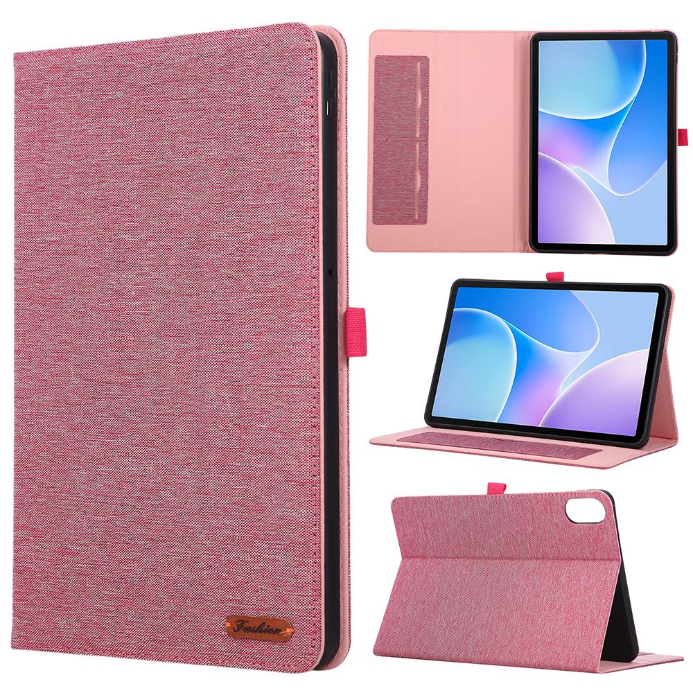 Чехол для Infinix Xpad 20 с подставкой, держателем для карт, тканевой текстурой, кожаная обложка для планшета