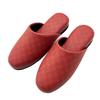 Medium Checker Senko Antibacterial Vinyl Slippers for Guests and Professional Also Recommended for and Hospitals [Red, (Inner Dimensions Approx.