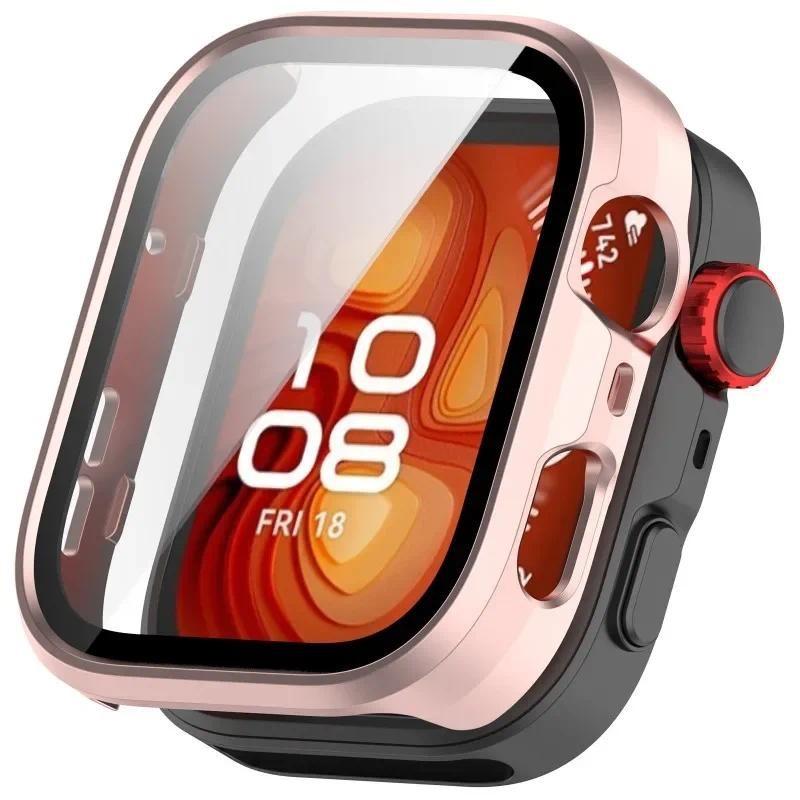Чехол-бампер из ПК с закаленным стеклом для Huawei Watch Fit 4 Fit 4 Pro, полноэкранный защитный каркас для Huawei Watch Fit 3