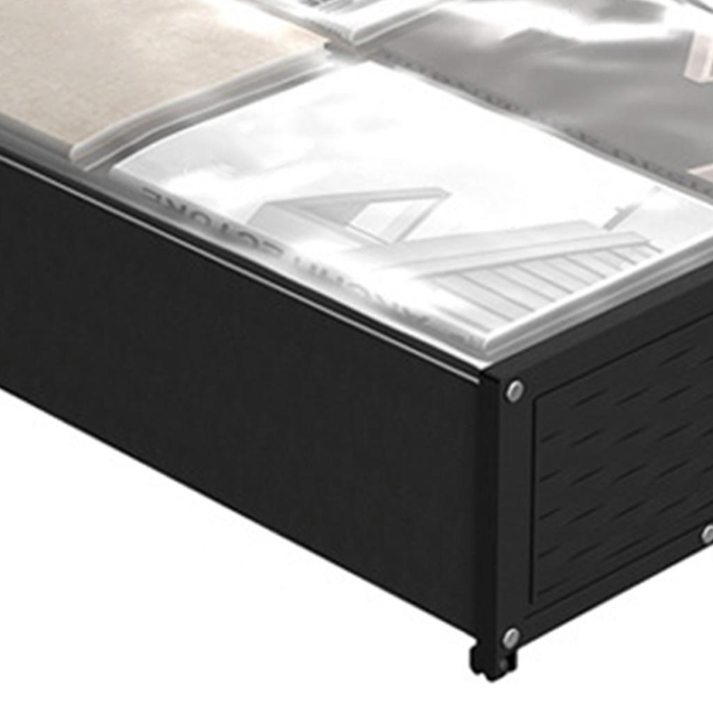 Контейнеры для хранения под кроватью с колесами Органайзер для хранения одежды под кроватью с прозрачным окном для