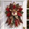 Christmas Patchwork Door Hanging Diy Set Sewing Handmade Patchwork Tree Decor Fabric Panel Sewing Material Home Holiday Decorat