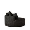 Chenille foam single armchair, no assembly required, fluffy modern sleeper chair for living room, bedroom, lounge and screening room