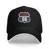 Unisex Baseball Hats Vintage Route 66 Round Sign Logo Outdoor Streetwear Summer Sports Baseball Caps Hip Hop Cap Casquette Hats